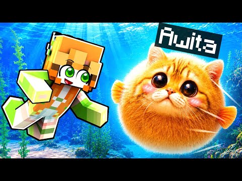 Me Convertí en PUFFERCAT para Trollear a Mis Amigos en Minecraft!