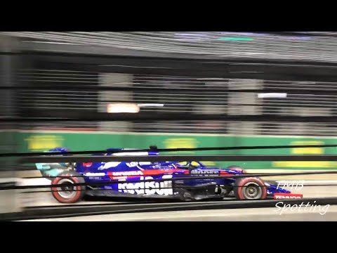 Thumbnail for F1 Sound 2019 Part 4 | Formula One Singapore Grand Prix 2019 Practice FP2 | F1 V6 Exhaust Sound by Renault, Ferrari, Car