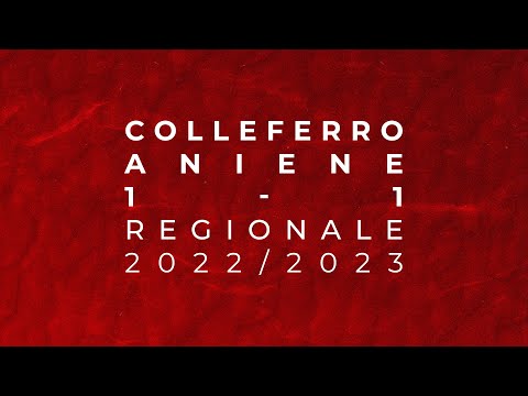 U18 Regionale 2022/2023 - Colleferro v Aniene