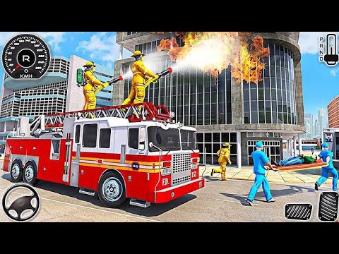 Fire Truck City Rescue Simulator - 911 US Emergency Ambulance Driving 3D : Android Gameplay