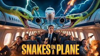 Snakes Took Over This Flight… NO ONE Was Safe! 🐍 #trending #viral #movie #funny