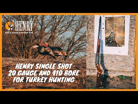 Turning your Henry single shot 20 gauge or 410 bore into a turkey shotgun! #HUNTWITHA HENRY