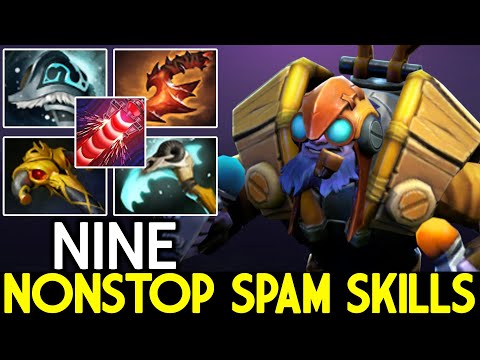 NINE [Tinker] Ultra Fast Hand Nonstop Spam Skill Dota 2