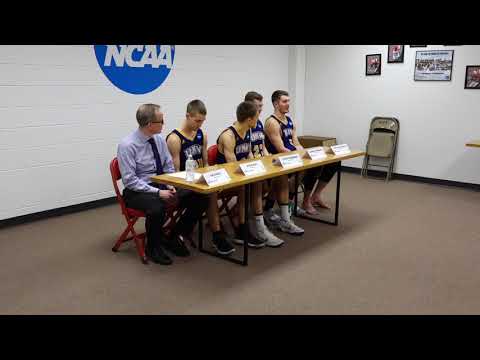 Northwestern Press Conference - 2019 NCAA Division III Tournament - First Round