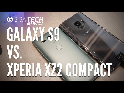 Samsung Galaxy S9 vs. Sony Xperia XZ2 Compact (deutsch): Vergleich der Messehighlights - GIGA.DE
