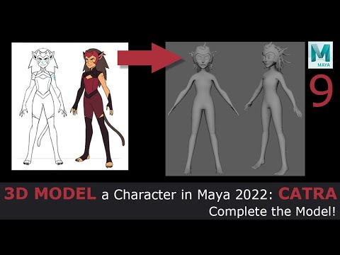 3D Model a Character in Maya 2022: Catra - Finish the Model!