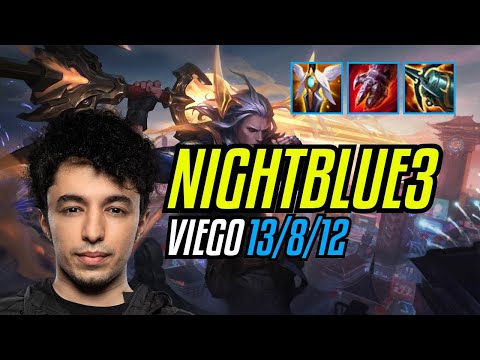 NIGHTBLUE3 - VIEGO vs LEE SIN Jungle - NA Grandmaster - Patch 11.7 QUADRAKILL
