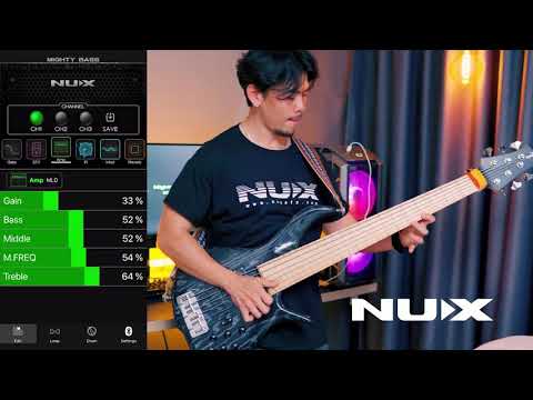 NuX Mighty Bass 50BT Digital Bass Amplifier with Bluetooth