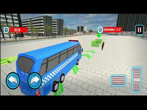 Flying Police Bus Prisoner Transport Driving 2
