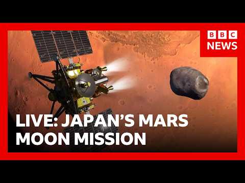 LIVE: Japan's Mars Moons Exploration (MMX) mission set to grab a piece of Mars's moon | BBC News