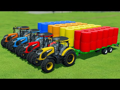 CUT GRASS AND MAKE BALES WITH LANDINI TRACTORS - Farming Simulator 22
