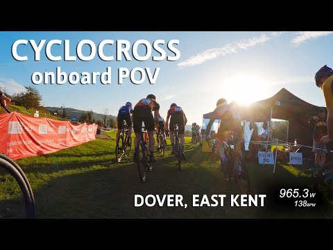 East Kent Cyclocross Round 3 in Dover: POV senior men first lap + highlights