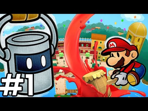 Paper Mario Color Splash Part 1: Prism Island's Colorless Welcome