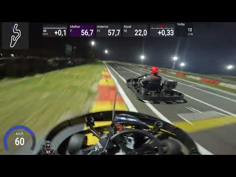 Corrida de Kart em Interlagos - Briga pela vitória