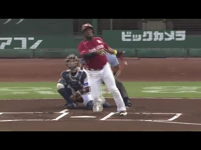 【1回表】2週連続!! イーグルス・ウィーラー バファローズの金子千尋からレフトスタンドへホームラン!! 2017/7/28 Bs-E