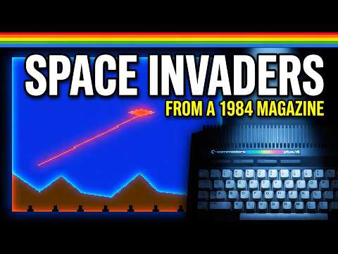 This 1984 Magazine Had Space Invaders with NO SPRITES — So I Typed It In and Upgraded It!