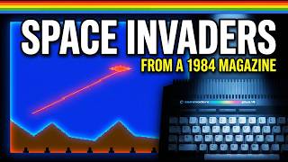 This 1984 Magazine Had Space Invaders with NO SPRITES — So I Typed It In and Upgraded It!