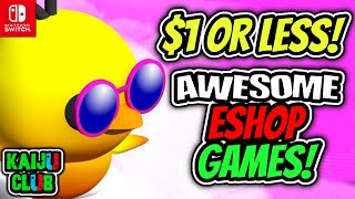 $1 Or Less! AWESOME Nintendo Switch Eshop Games!