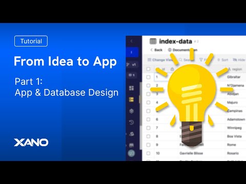 From Idea to App | Part 1 - The Database