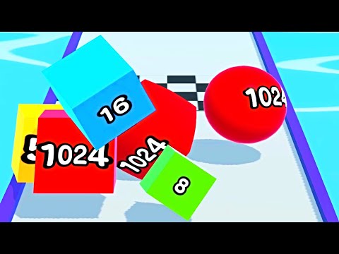 Ball Run 2048 Merge Number ! MAX LEVELS Gameplay Walkthrough New Update Part 206 android, ios