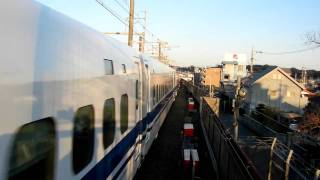 preview picture of video '掛川駅700系到着Shinkansen 700 was just arriving at Kakegawa station.'