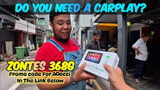 Carplay AOOCCI C3 Plus Setup on Zontes 368G 