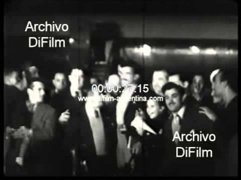 Seleccion Argentina regresa de su gira por Wembley - Dublin 1951