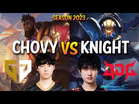 GEN Chovy vs JDG Knight - Chovy K'SANTE vs Knight JAYCE - Morgan, Chovy VS Peanut, Knight, Gumayusi
