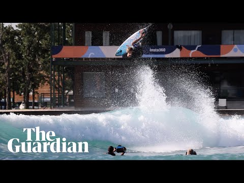Australian teenager pulls off 'best air ever' in Texas surf wave park