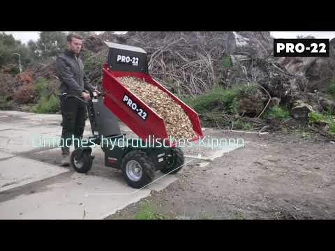 PRO-22 D500E Akku Mini-Dumper / Schubkarre