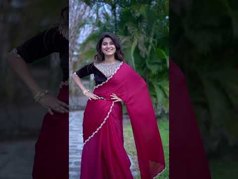 Mehek 607 Satin Silk Chiffon Wholesale Party Wear Saree Catalog – product video thumbnail