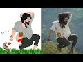 Chikiri Chikiri Video Song Peddi Telugu Songs Ram Charan Janhvi Kapoor Drawing Meme 2d
