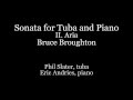 Sonata For Tuba And Piano II Aria Bruce Broughton
