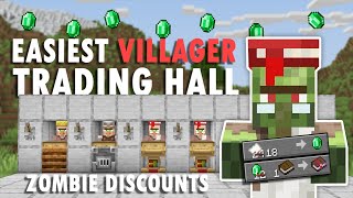 Minecraft Villager Trading Hall with Zombie Discounts! 1.19/1.20 (Java/Bedrock/PS4/PS5/XBOX)