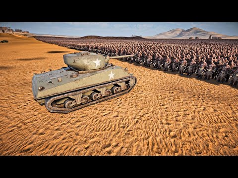 1 SUPER SHERMAN TANK VS 700,000 ORCS