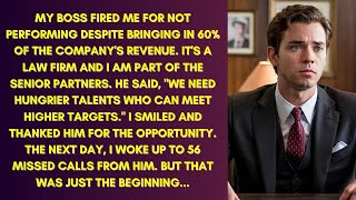 MY BOSS FIRED ME... I SMILED AND LEFT... THE NEXT MORNING, 56 MISSED CALLS... I WAS JUST BEGINNING..