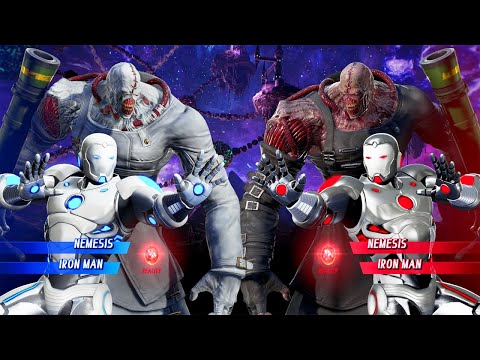 Iron Man & Nemesis VS Iron Man & Nemesis (Very Hard) - Marvel vs Capcom | 4K UHD Gameplay