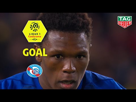 Goal Lebo MOTHIBA (60' pen) / FC Nantes - RC Strasbourg Alsace (0-1) (FCN-RCSA) / 2018-19