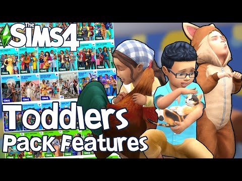 The Sims 4: ALL Toddler Features on ALL PACKS!