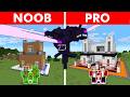 NOOB Vs PRO HOUSE TO PROTECT FAMILY FROM MUTANT WITHER