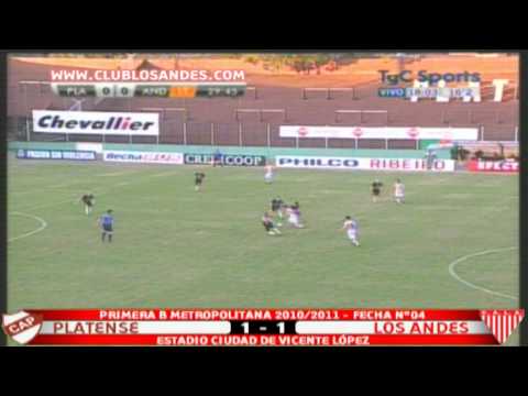 Fecha Nº04 - Primera B - Platense 1 - Los Andes 1 16.08.10
