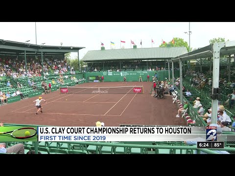 The U.S. Men's Clay Court Championships return to Houston for the 1st time since 2019