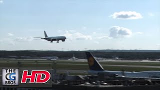 ** Spectacular Landing at Frankfurt Airport Boeing 777 **