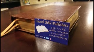 Church Bible Publishers KJV Red Letter Note Taker&#39;s Bible / Platinum Water Buffalo Binding - Review