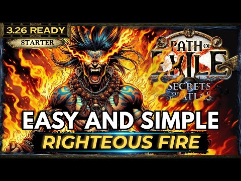 [PoE 3.26] RIGHTEOUS FIRE BUILD GUIDE - PATH OF EXILE SECRETS OF THE ATLAS - POE BUILDS
