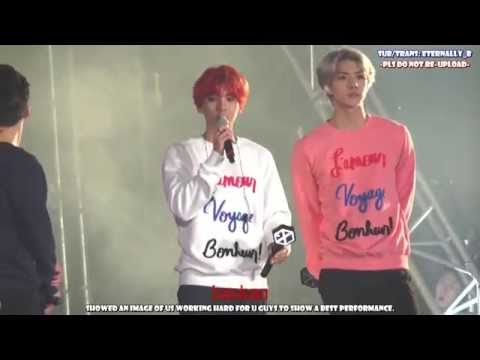 [ENG SUB] 151010 EXO Love Concert in DOME - Baekhyun Ending MENT