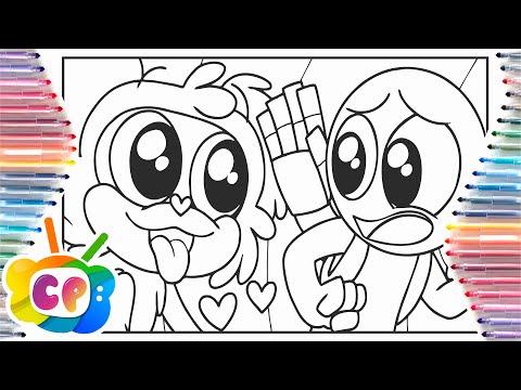 PJ Pug-A-Pillar with player coloring page/Poppy Playtime coloring /Alan Walker - Fade [NCS Release]