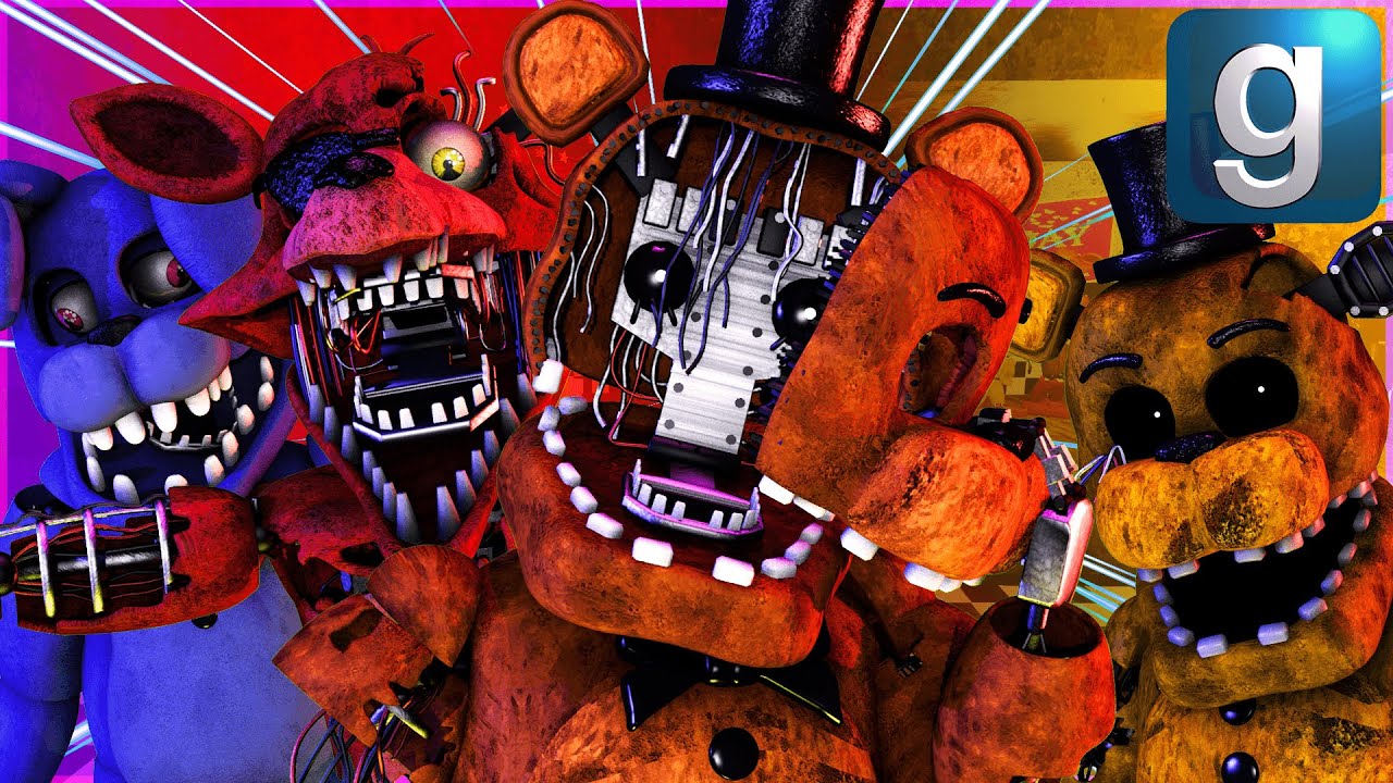 Gmod FNAF | Review | Brand New Advanced Withered Animatronic Ragdolls!