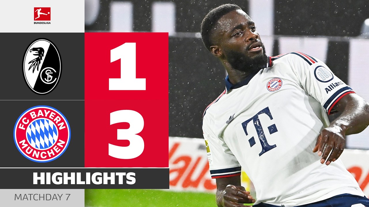 Upamecano’s Incredible Box-To-Box Solo | SC FREIBURG - FC BAYERN | Highlights | MD7 Bundesliga 26/27