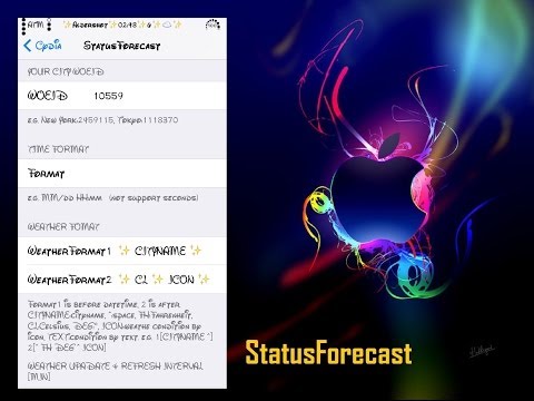 StatusForecast: iOS7 Cydia Tweak [Review] [Jailbreak][February 2014]